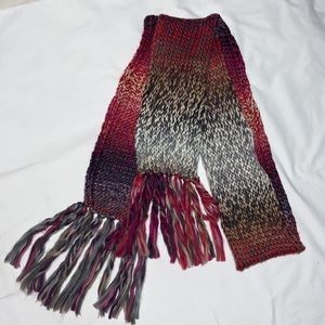 Ombré Crocheted Scarf 94 “Long 6” Wide.